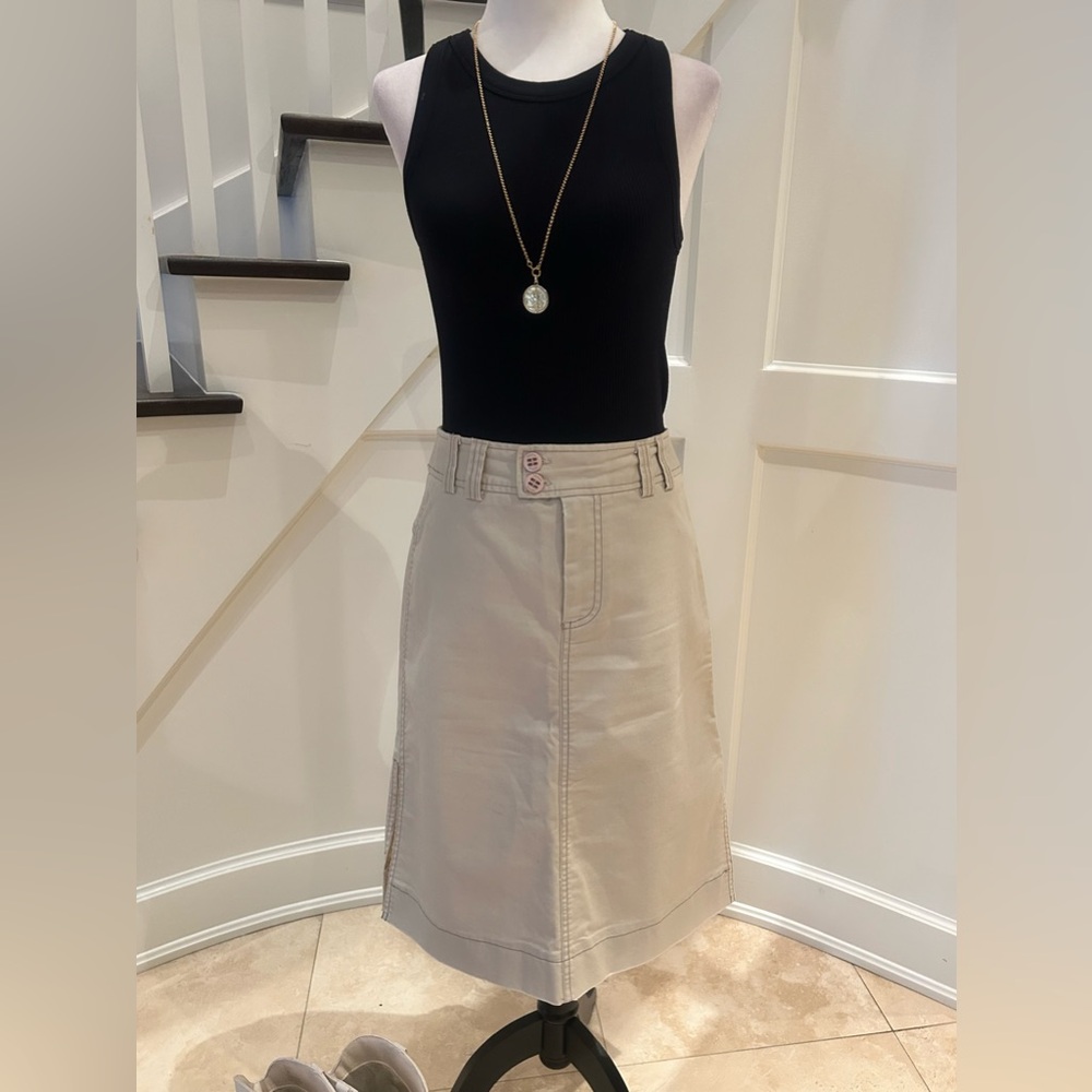 Denim A-Line Skirt, Size 6